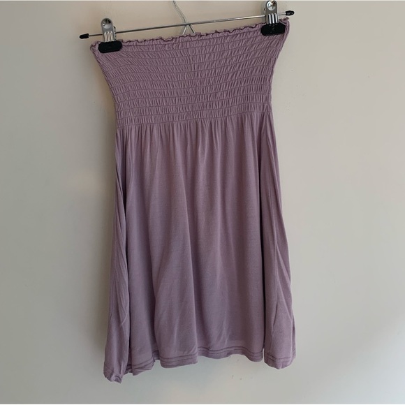 Aritzia Community Tube Top Strapless smocked bodice y2k 2000s Purple Size XXS - Picture 14 of 16